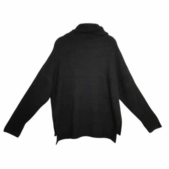 Miracle U.S.A. Women's Relaxed Turtleneck Knit Sweater in Black - Sz M/L - NWT - Picture 2 of 6